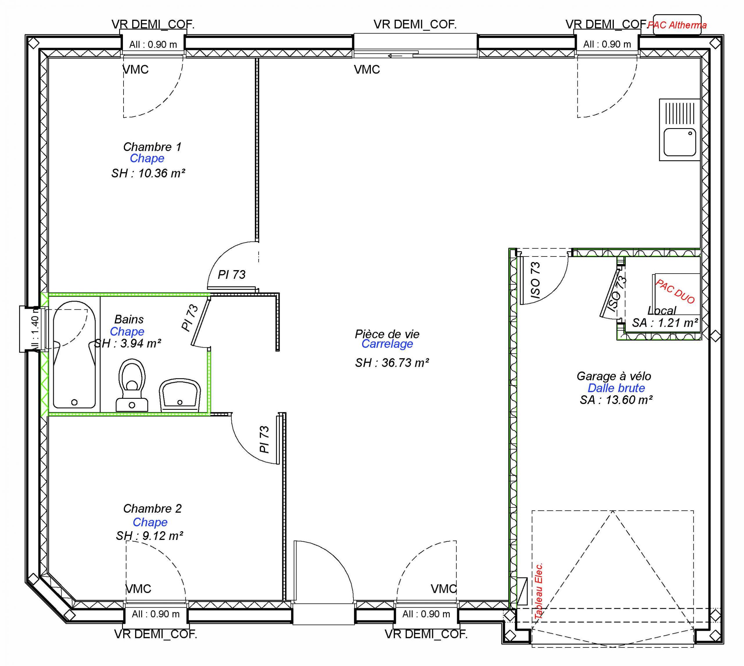 Constructeur maisons individuelles Bayeux-COZI-AXCESS 2CH+GI 60 M²-3