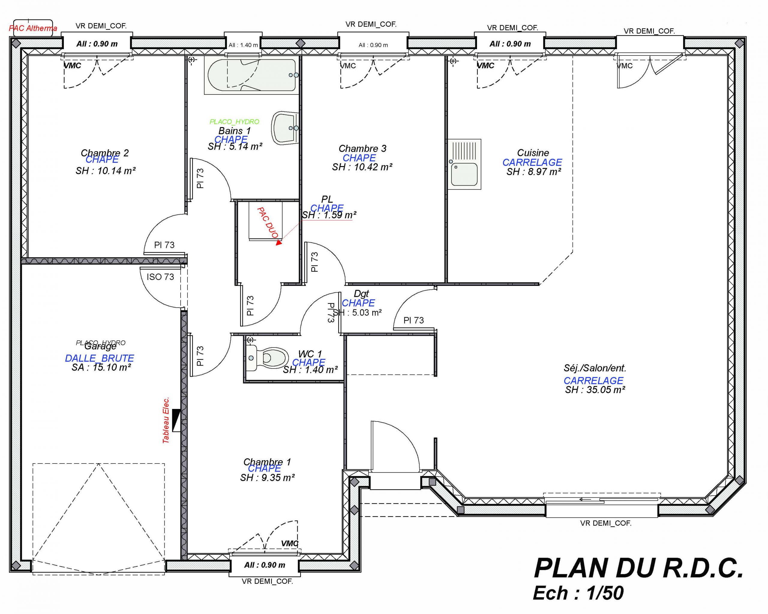 Constructeur maisons individuelles Lisieux-LOUNGE-AXCESS 3CH+GI 87 M²-3