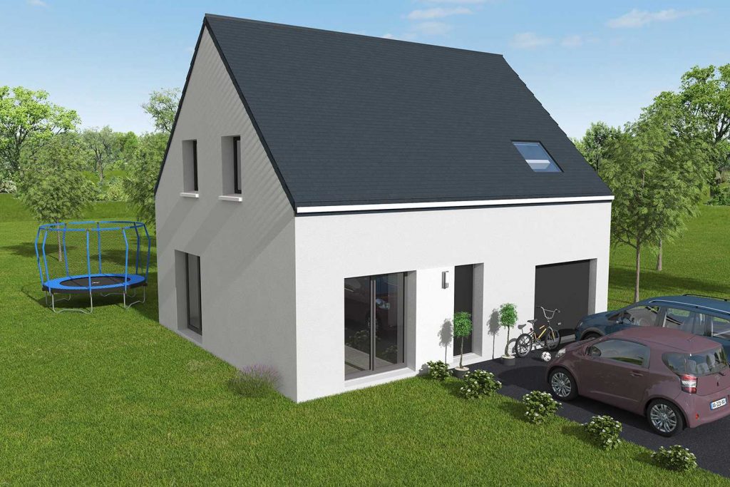 Construction maisons individuelles Caen-CESAR 3CH+GI 85 M² P2101
