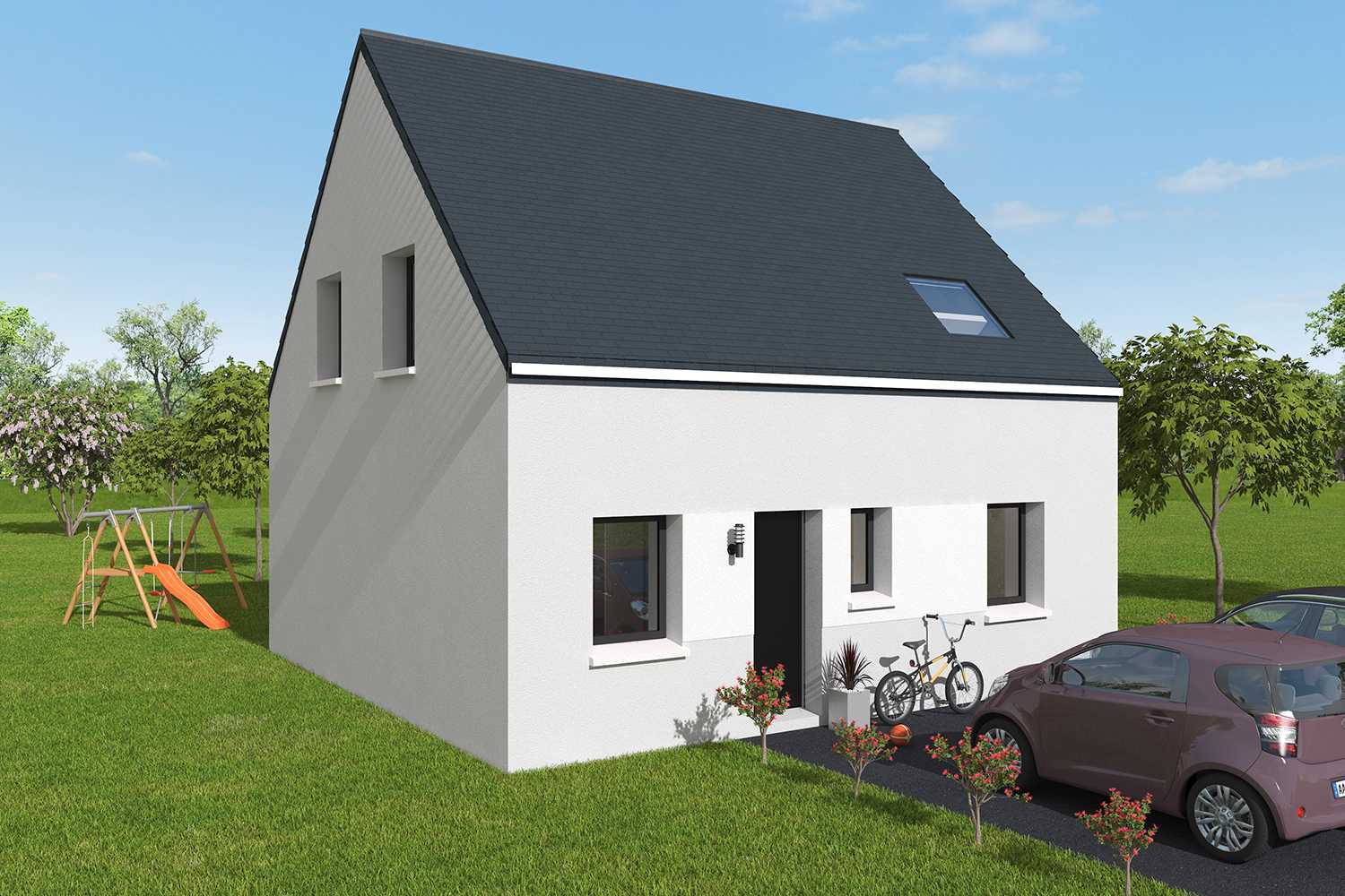Construction maisons individuelles Caen-MARGOT 1CH+CA 92 M² P1980