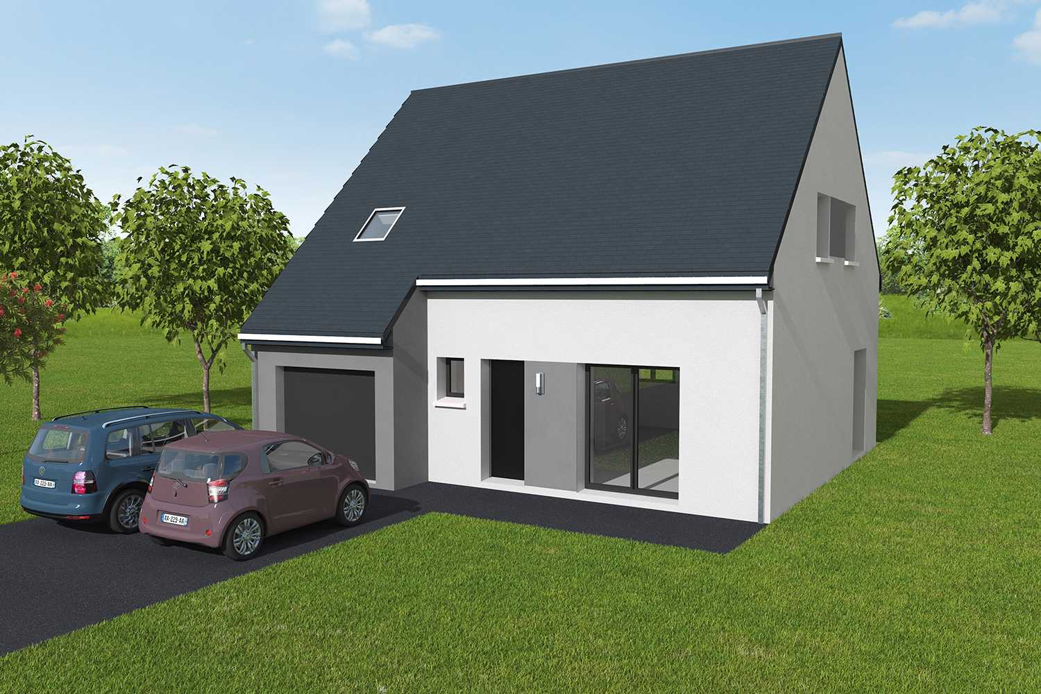 Construction maisons individuelles Lisieux-welcome 4CH+GI 103 M² P2371
